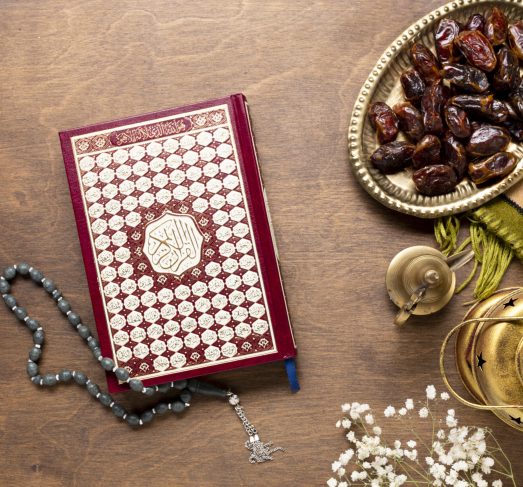 quran-prayer-beads-wooden-table quran-prayer-beads-wooden-table